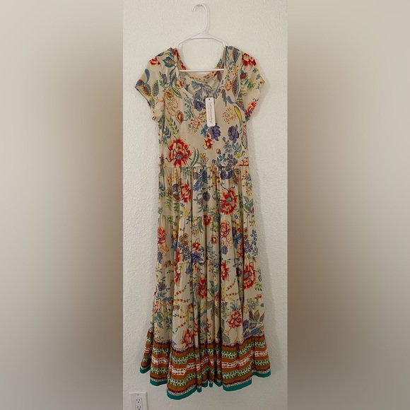 NWT Soft Surroundings Kara Boho Floral Multicolor Fiesta Maxi Dress Small - Picture 3 of 7
